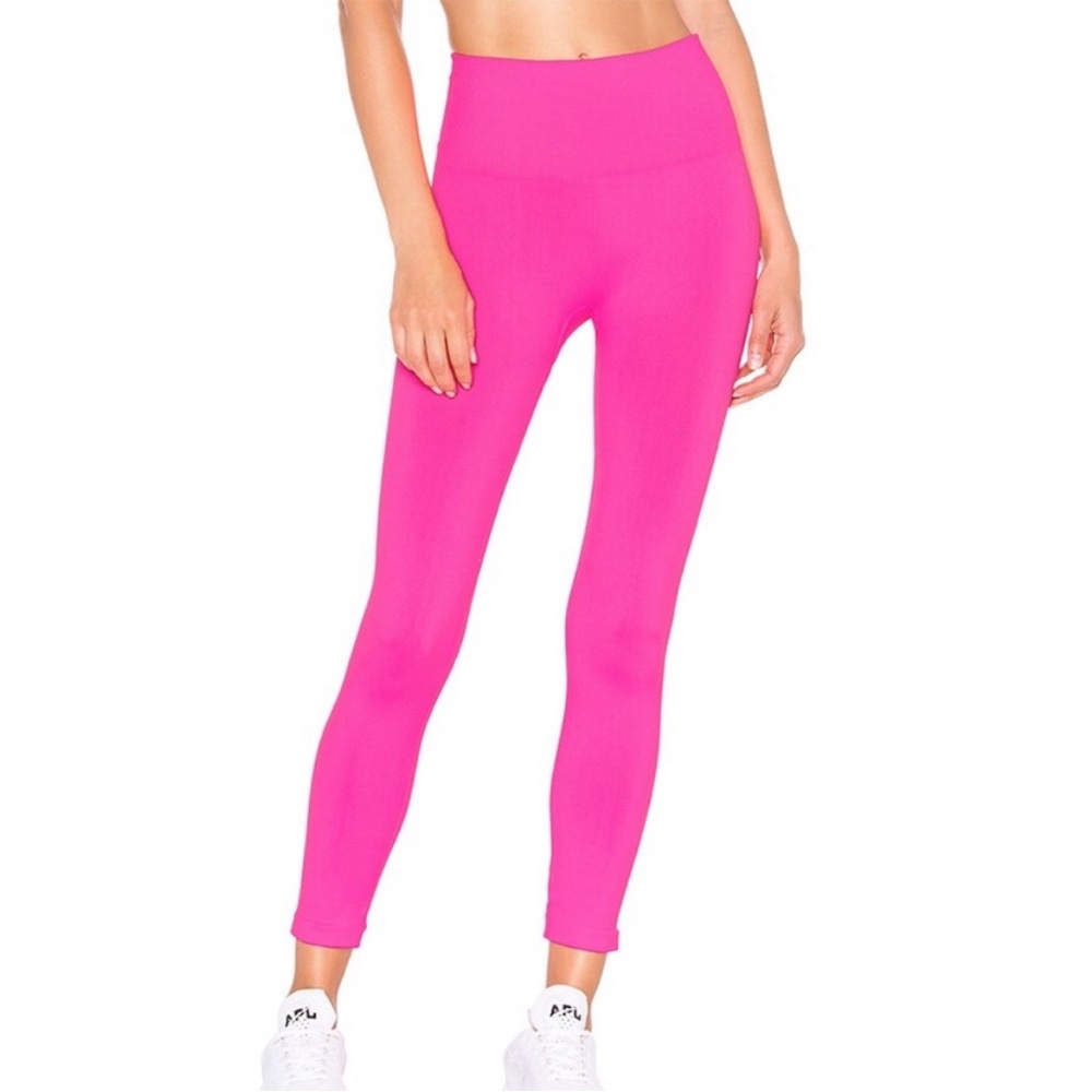 Morgan Stewart hot pink leggings Xs